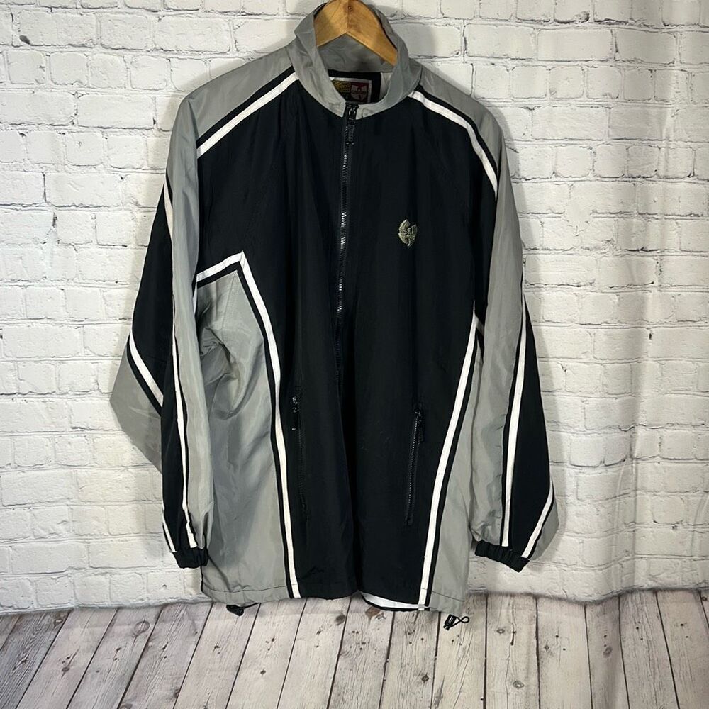 Wu Tang Clan Vintage 90's Track Jacket Windbreaker Full Zip Hip‎ Hop